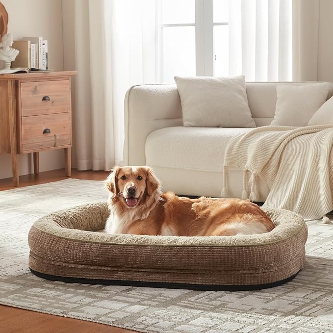 JOEJOY Orthopedic Dog Bed for Extra Large Dogs, Egg-Crate Memory Foam Pet Bed - Image 7