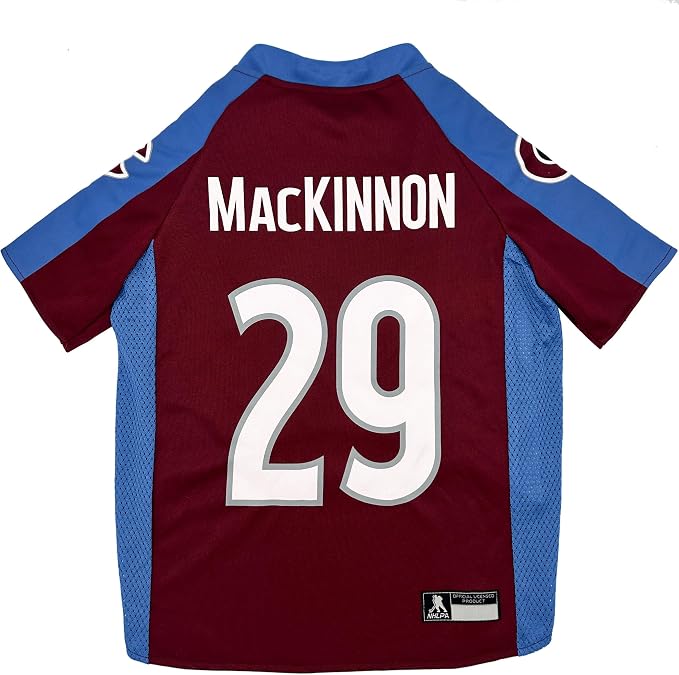 Pets First NHLPA Nathan MacKinnon Mesh Jersey by PETSFIRST