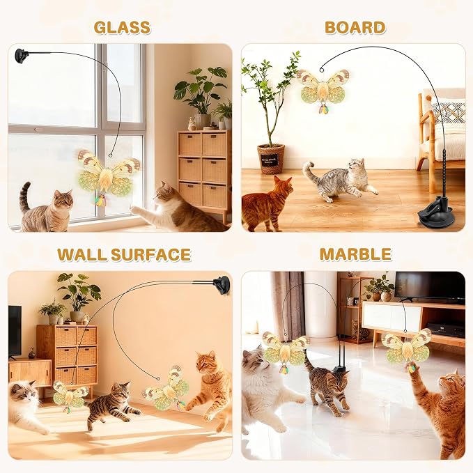 Walfront Interactive Cat Wand Toy - Image 2