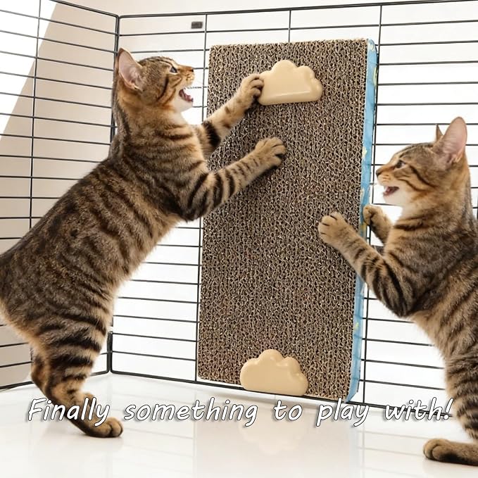 Cat Scratching Post for Cage 40X10CM, Cage Wall Mounted Cat Scratcher, - Image 3