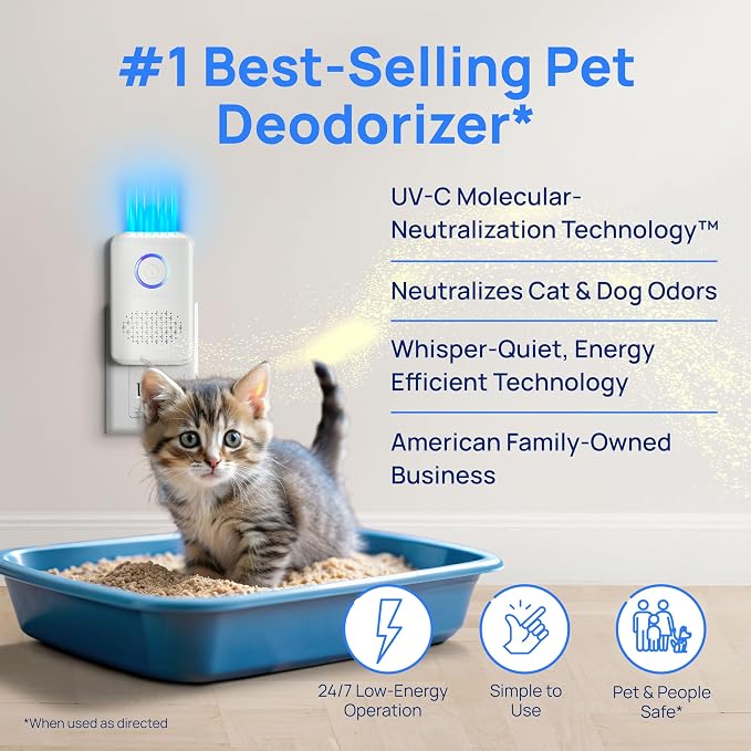 Clarifion ODRx - UV-C Cat Odor Deodorizer & Eliminator, Removes Cat Pee Smell - Image 2