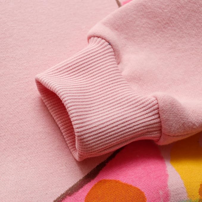 RETSUGO Toddler Baby Girls Sweatshirts Casual Pullover Crewneck Winter Long - Image 5