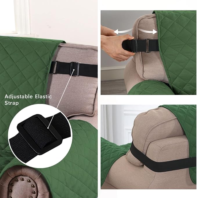 H.VERSAILTEX Water Resistant Dog Chair Cover Reversible Chair Couch Slipcover - Image 4