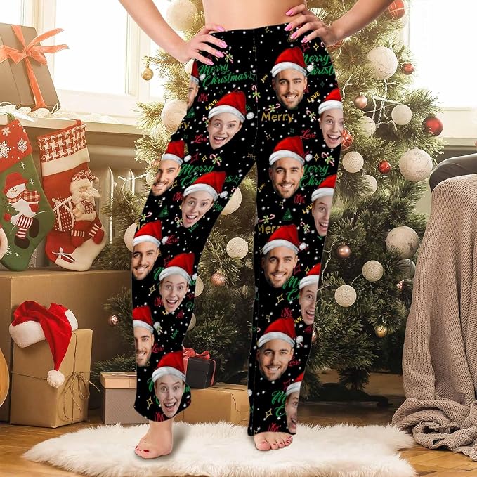 MyPupSocks Customized Face Pajamas Pants Sleep Bottoms - Image 5
