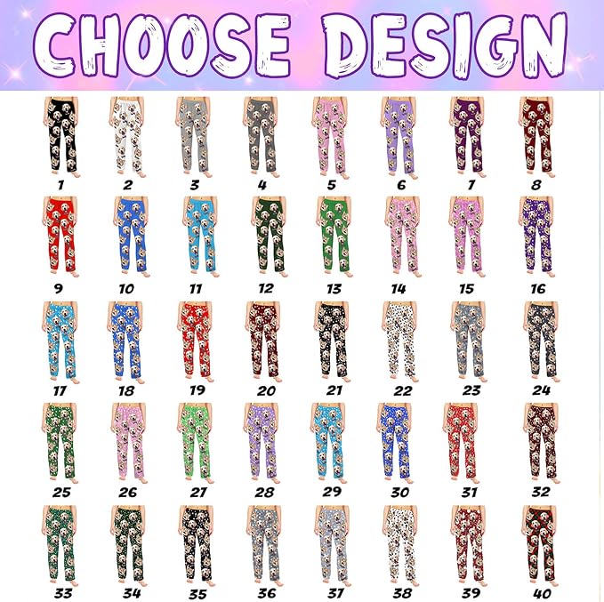 Custom Couple Pajama Pants Sock - Image 2