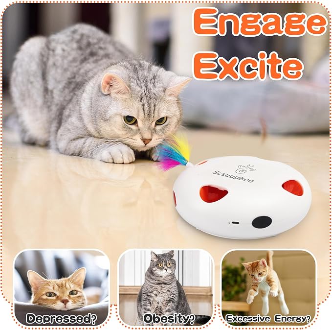 Interactive Cat Toy, Electric Cat Toys - Image 3