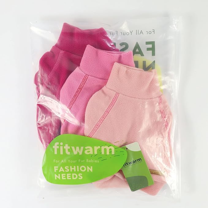 Fitwarm Classic Fleece Dog Sweater, Turtleneck Sweatshirt, Winter Clothes - Image 9