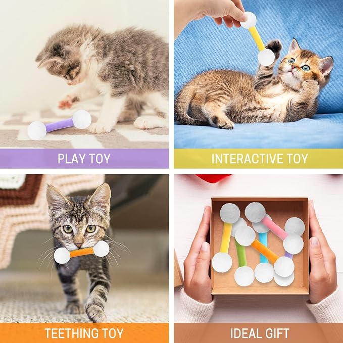 CiyvoLyeen Swabs Catnip Toys Set of 6 Soft Plush Kicker Toys - Image 4