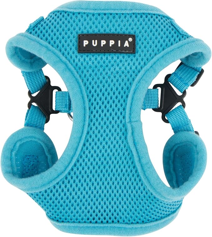 Puppia PARA-HC1533-SB-M Sky Blue Soft Harness C Pet-Vest-Harnesses by PUPPIA