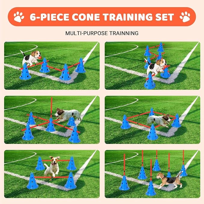 Dog Agile Course Backyard Set, Complete Dog Obstacle Kit - Image 5