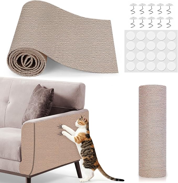 78.7"x15.8" Cat Scratch Mat, Adhesive Cat Scratch Pad by DYALE