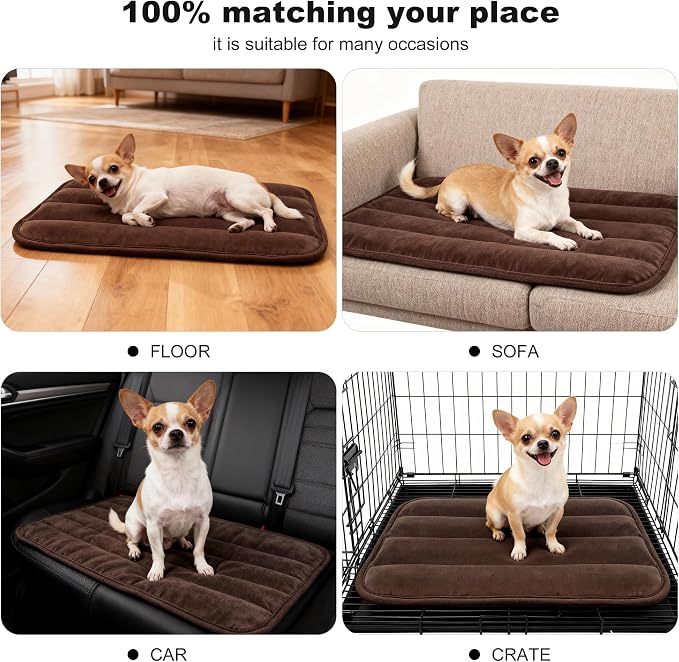 Dog Crate Pad, Ultra Soft & Anti-Slip Kennel Mat, Secure Fit - Image 8