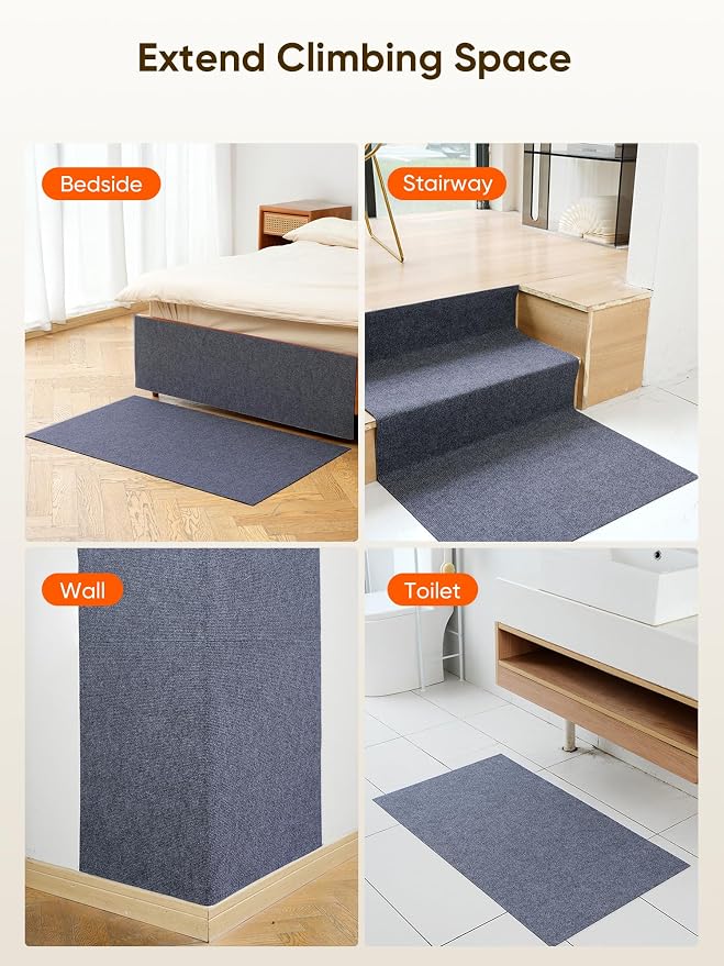 Cat Scratch Mat Furniture Protector, Eco-Friendly DIY Trimmable Self-Adhesive - Image 3