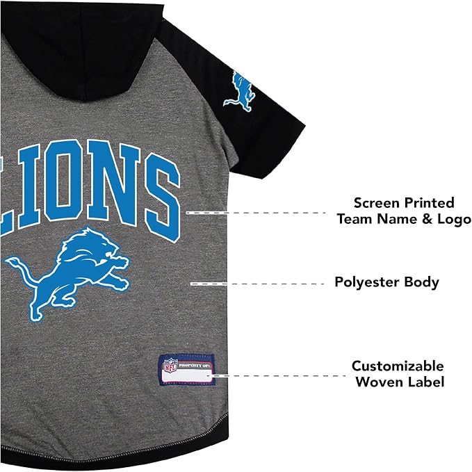 Pets First NFL Detroit Lions Hoodie - Image 5