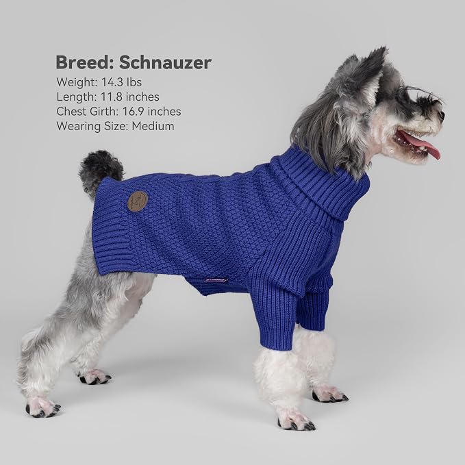 cyeollo Dog Sweater Pullover Turtleneck - Image 2