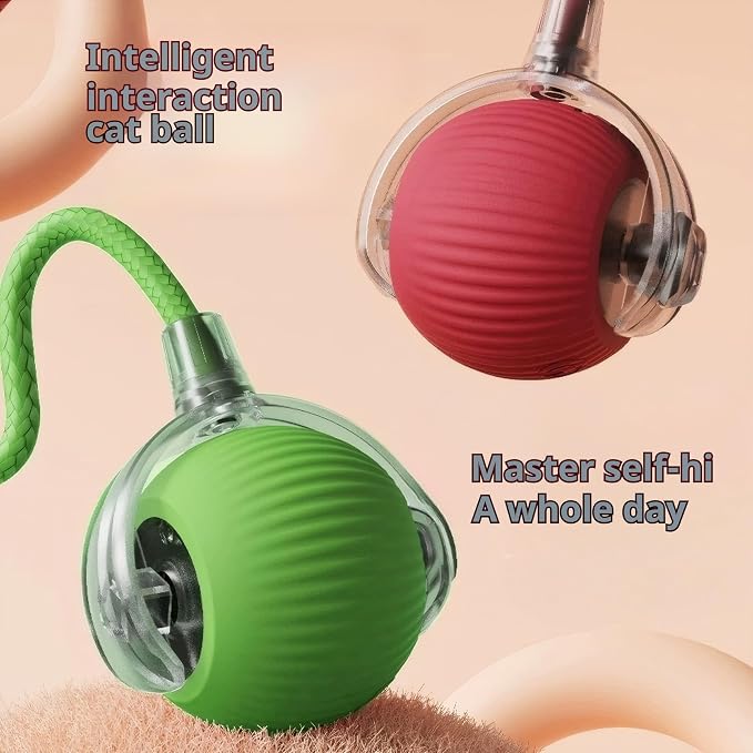 New 3Pack Automatic Rolling Cat Ball Toys - Image 2