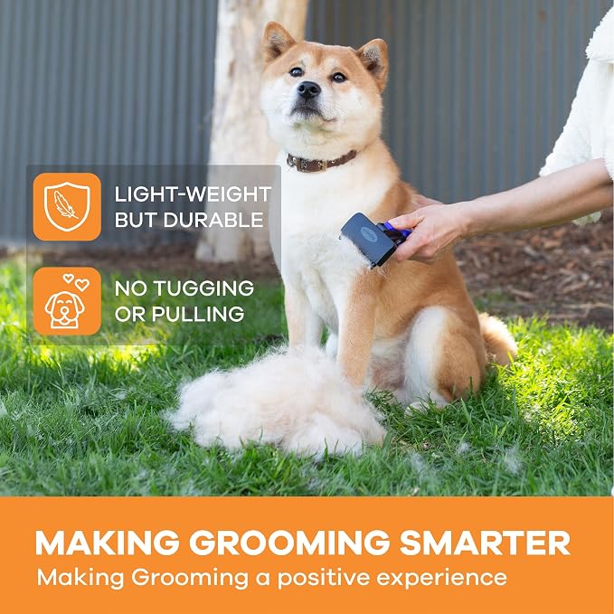 Deshedding Dog Brush for Short/Medium Hair – Gentle Deshedding Tool for Dogs & - Image 2