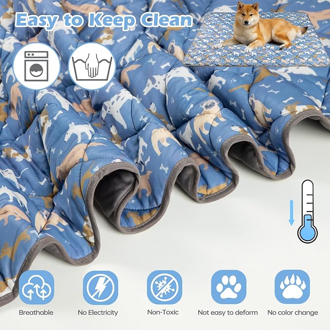 Dog Cooling Mat, Cat Self Cool Ice Pad, Lightweight Pet Cooling Pads Blanket - Image 6