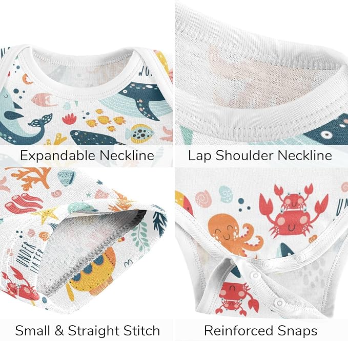 Baby Clothes Set Infant Bodysuits Pants Sets 0-24M - Image 4