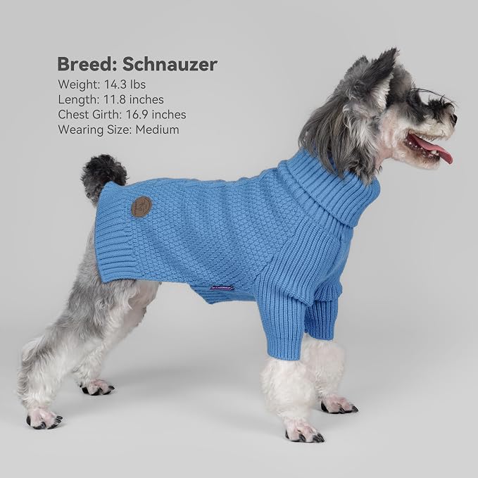 cyeollo 2XL Dog Sweater, Warm Stretchy Sweaters - Image 7