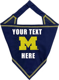 NCAA Michigan Wolverins Personalized Tie Bandana by PETSFIRST