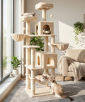 AMHANCIBLE Tall Cat Tree, 70 Inch Cat Tower by AMHANCIBLE