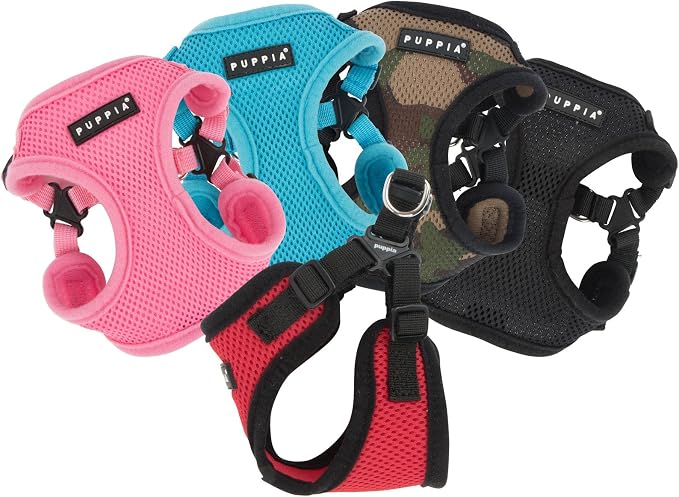 Puppia PARA-HC1533-PK-L Pink Soft Harness C Pet-Vest-Harnesses - Image 3
