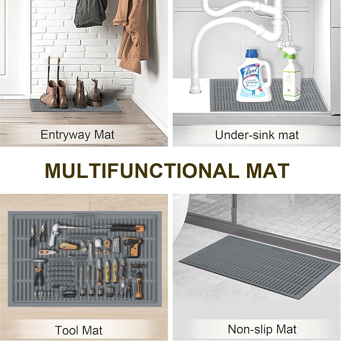 Cat Mat for Litter Box: Groove Design for Scatter Control - Image 9