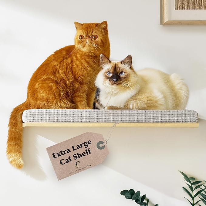 Extra Large 23.6”x12.6” CALLICO HAVEN- Stylish Cat Wall Shelves by CallicoHaven