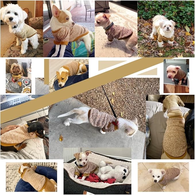 Jecikelon Dog Clothes Dogs Sweater Soft Puppies Clothing Winter Puppy Sweaters - Image 3