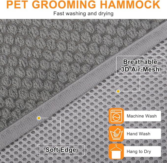 BEAUTYZOO Dog Grooming Hammock for Small Dogs Cat- Dog Sling for Nail - Image 2