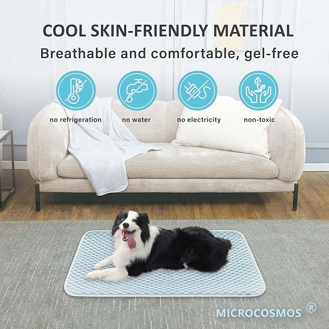 MICROCOSMOS Pet Cooling Mat & Sleeping Pad- Breathable Bubble Surface, EZ - Image 2