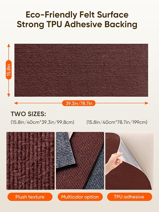 Cat Scratch Mat Furniture Protector, Eco-Friendly DIY Trimmable Self-Adhesive - Image 4