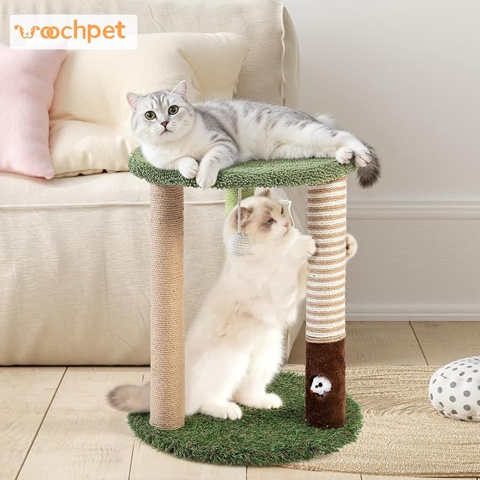 Cat Tree Tower with 3 Scratcher Posts 22inch Tall Cat Tree Sisal Scratching - Image 6