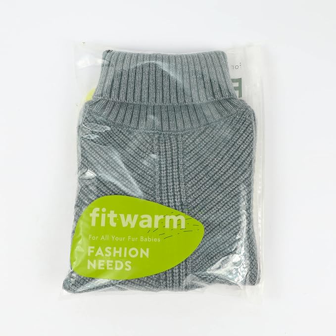 Fitwarm Dog Turtleneck Sweater, Thermal Knitted Pet Coat, Dog Winter Clothes - Image 8