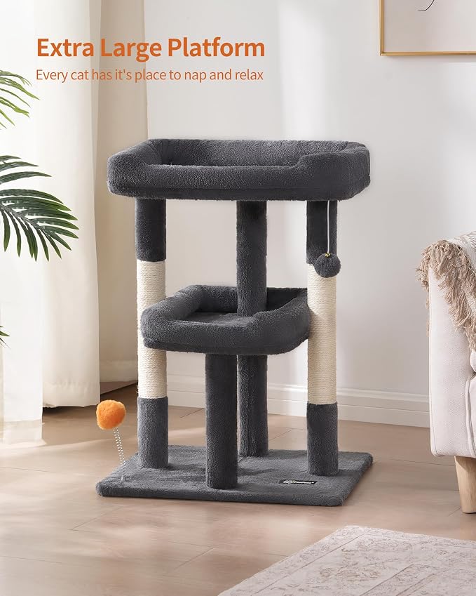 FourFurPets 27.6-Inch Cat Tree, Cat Tower - Image 3