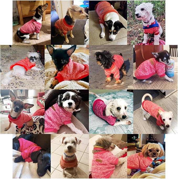 Jecikelon Dog Clothes Dogs Sweater Soft Puppies Clothing Winter Puppy Sweaters - Image 4