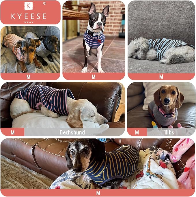 KYEESE 2Pack Dog Sweater Soft Dogs Clothes Stretchy Pet Sweatshirt Dog Sweaters - Image 4
