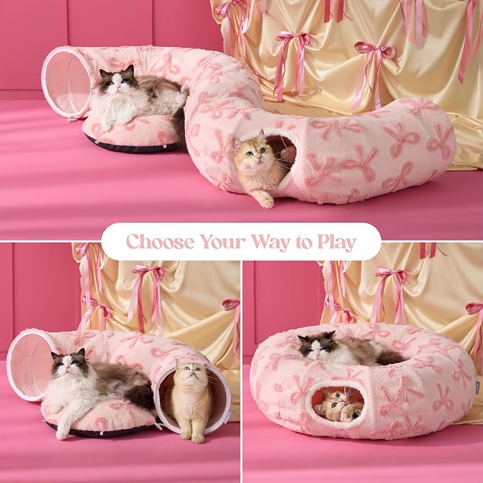 Lesure Cat Tunnel Bed for Indoor Cats - Image 2