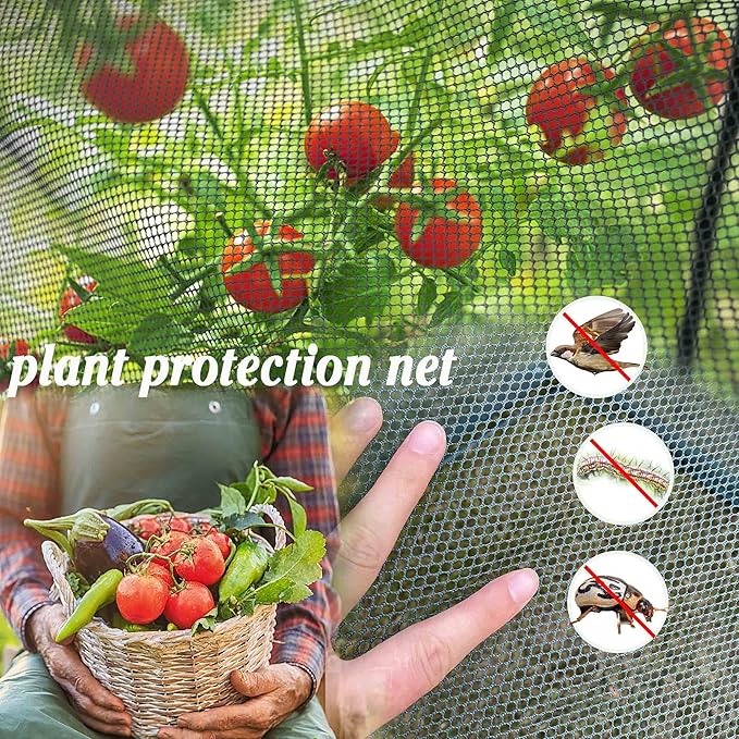 Poray Large Tunnel 8.2'x4' Plant Netting Cover, 6FT Tall Crop Cage Tomato - Image 7