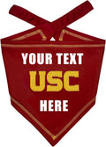 Pets First NCAA USC Trojans Personalized Tie Around Bandana by PETSFIRST