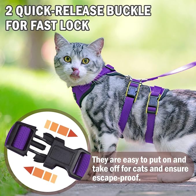 PUPTECK Cat Harness and Leash Set Escape Proof - Image 3