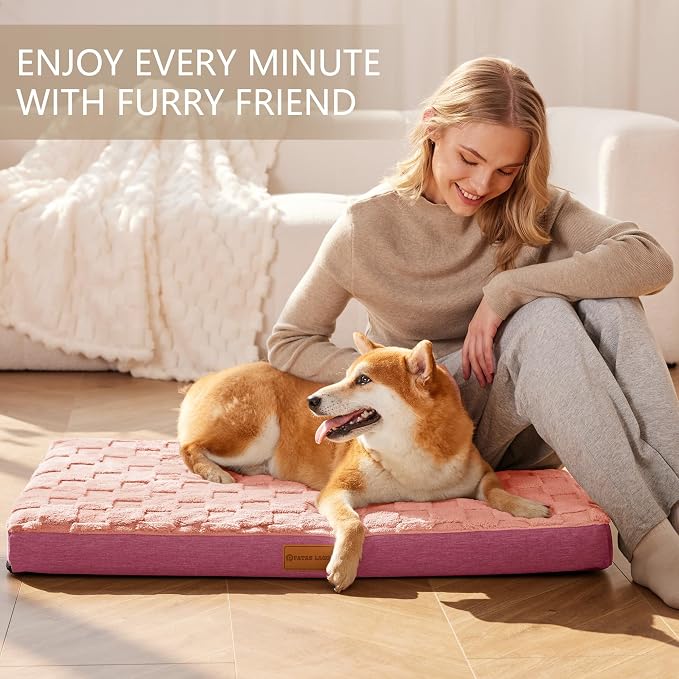 Patas Lague Orthopedic Dog Bed Large Sized Dog 36''X24'', Waterproof Soft - Image 2