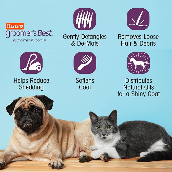 Hartz Groomer's Best Fur Fetcher De-Shedder Cat Brush - Image 9