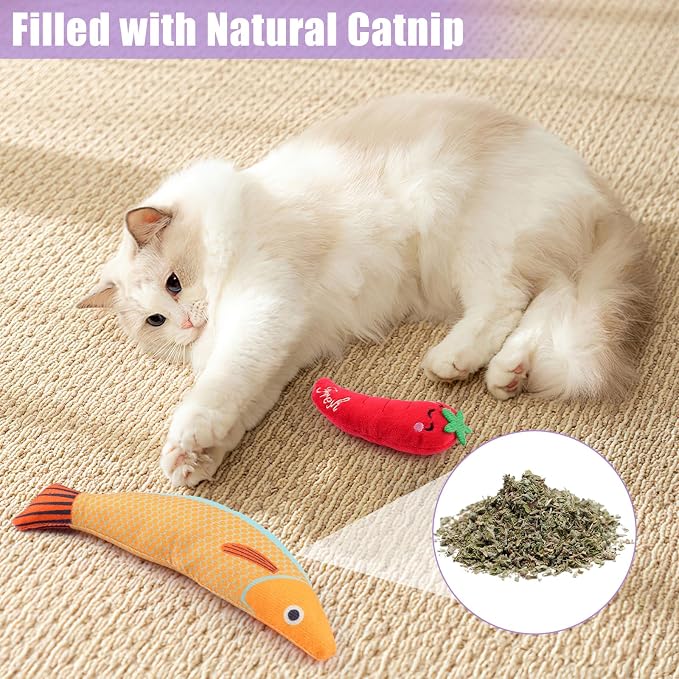 6 Pack Cat Toys, Catnip Toys for Cats, Cat Toys Interactive for Bored Indoor - Image 4