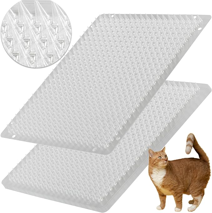 12 Pack Cat Repellent Outdoor/Indoor Scat Mat by BYTEBAY