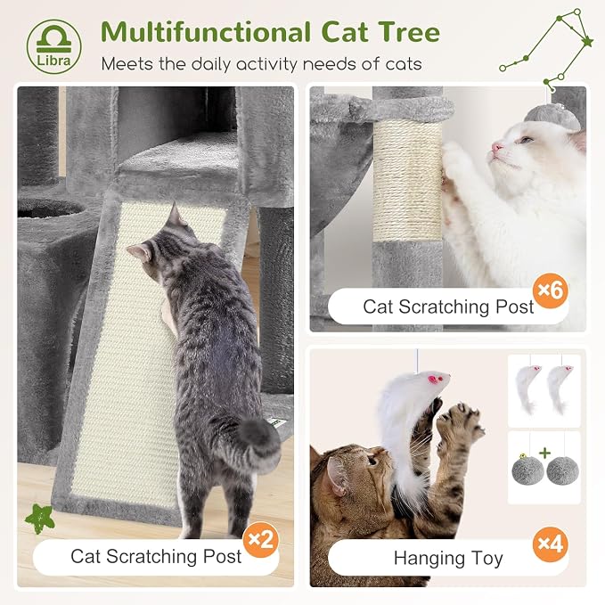 Globlazer Heavy Duty Cat Tree 78 inch Sturdy Cat Tower - Image 5
