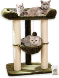 Happi N Pets 28" Cat Tree Tower, Tall Cat Scratching Post by HappiNPets