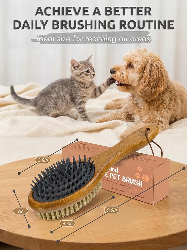 TAKAVU Short Hair Dog & Cat Deshedding Brush - Image 2