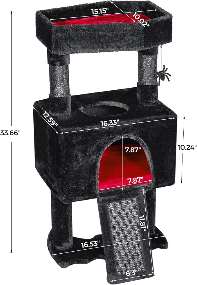 BEWISHOME Cat Tree Tower for Indoor Gothic Cat Trees - Image 9
